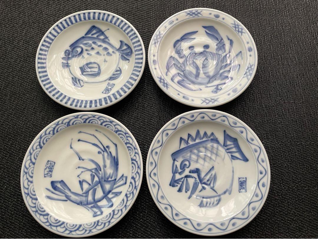 清朝？魚文皿　MA294 natural69 cocomarine ココマリン 小皿 おしゃれ 波佐見焼 皿