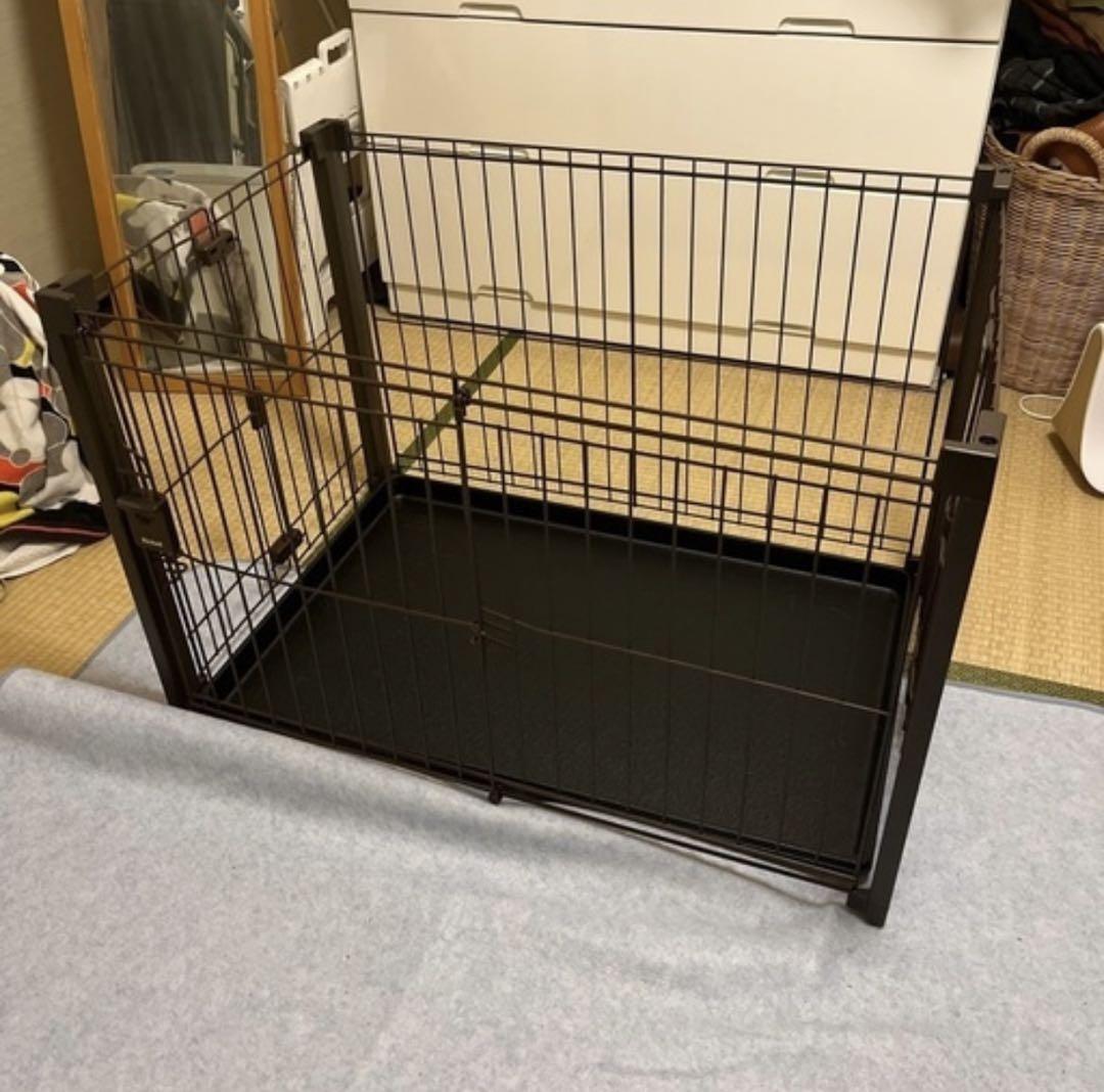 リッチェル 中型犬用 ペットサークル ブラック