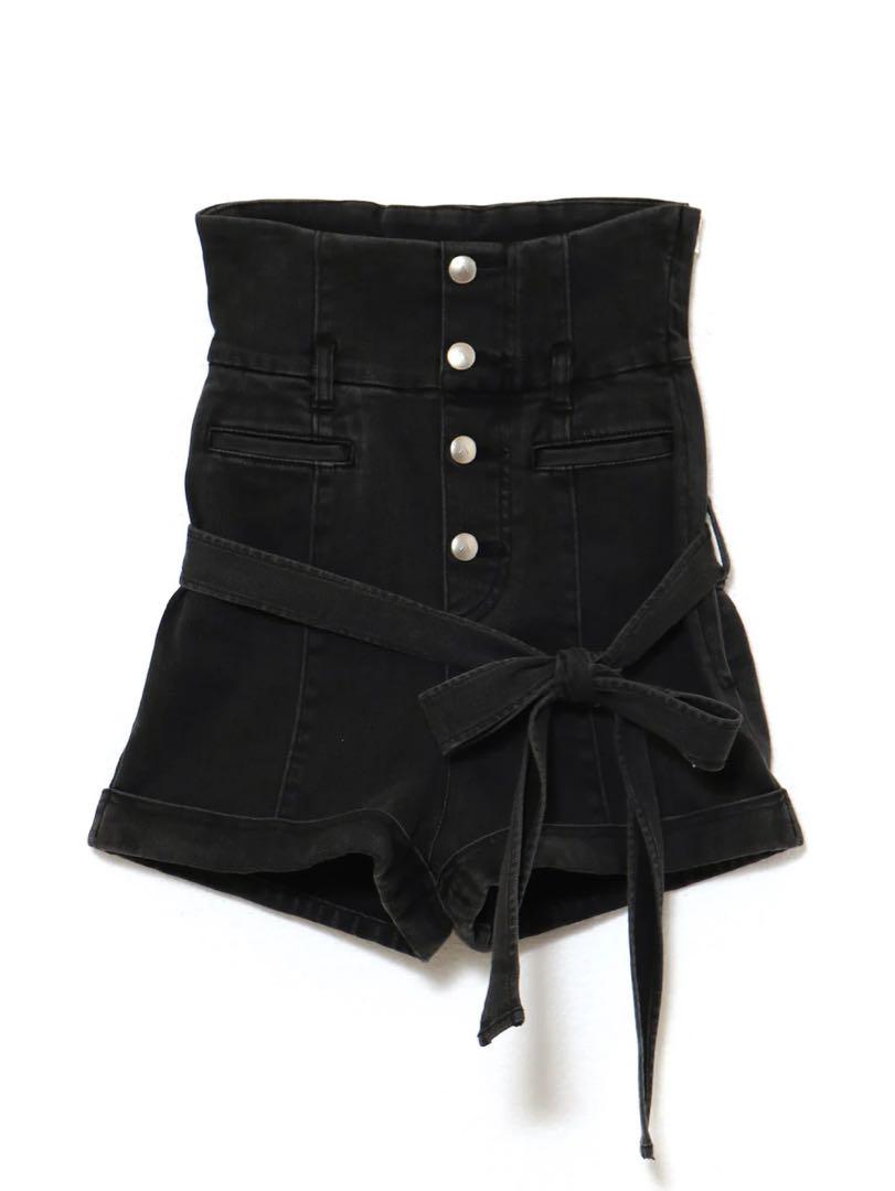 Highwaist ribbon pants 2色Mサイズ