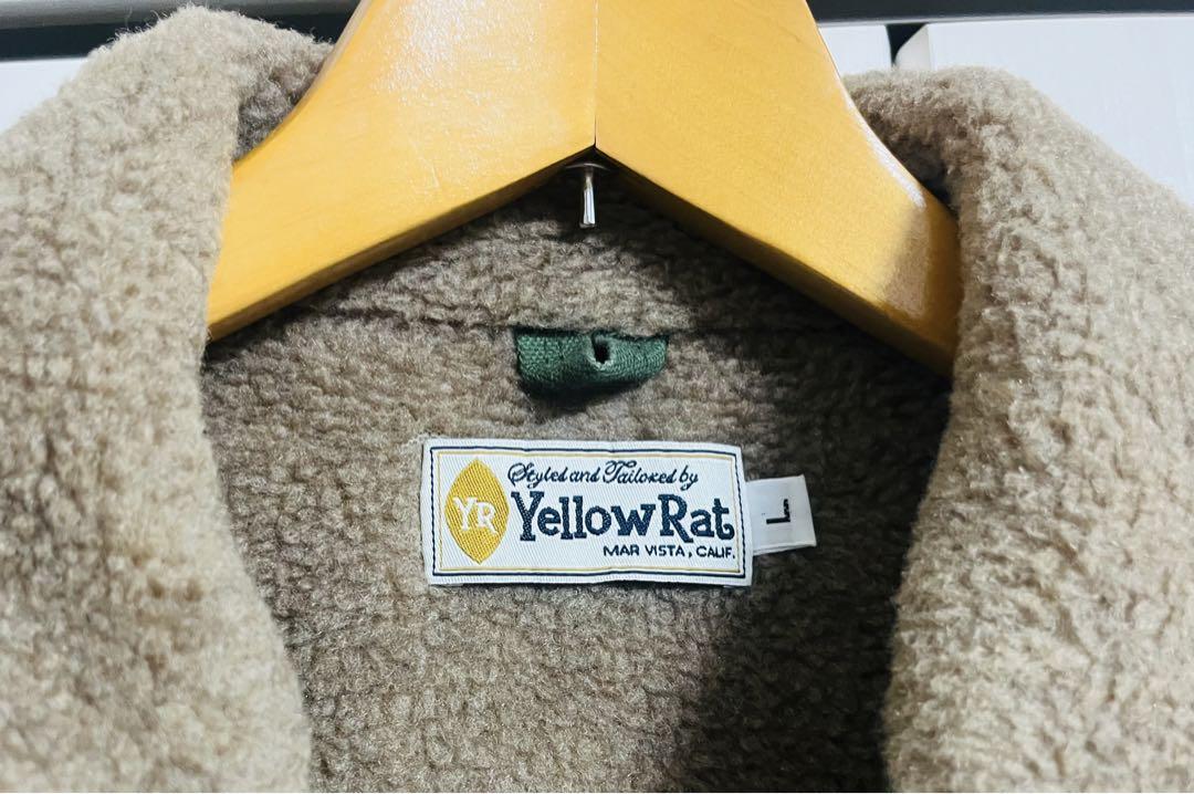 (希少)Yellow Rat オリーブグリーン ボア襟ジャケット