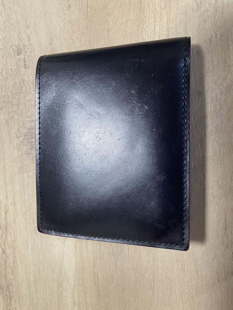 GANZO 二つ折り財布　コードバン 黒