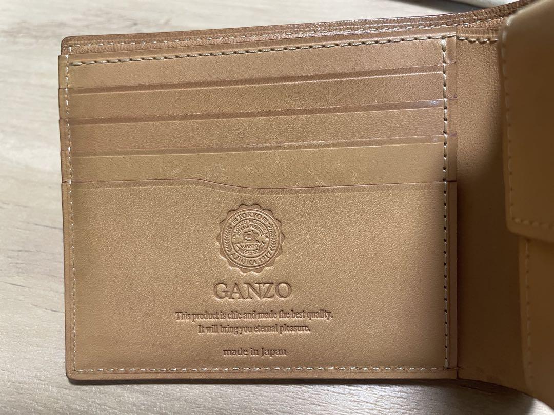 GANZO 二つ折り財布　コードバン 黒