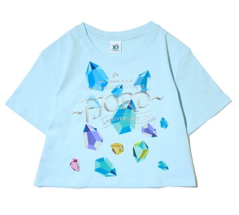 Mrs. GREEN APPLE FJORD クリスタルTシャツ ライトブルー - メルカリ