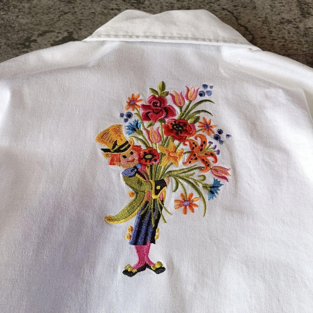 古着 90s Bob Mackie ボブマッキー カバーオール 刺繍 花 妖精