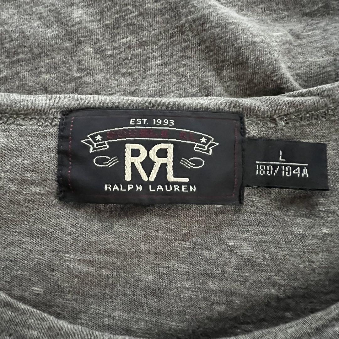 RRL スウェットシャツ ダブルアールエル ひび割れプリント