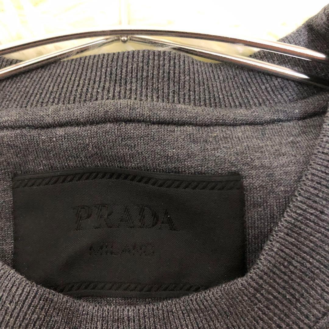 美品✨ プラダ　PRADA トレーナー　スウェット　ロゴ　Sサイズ　男女兼用