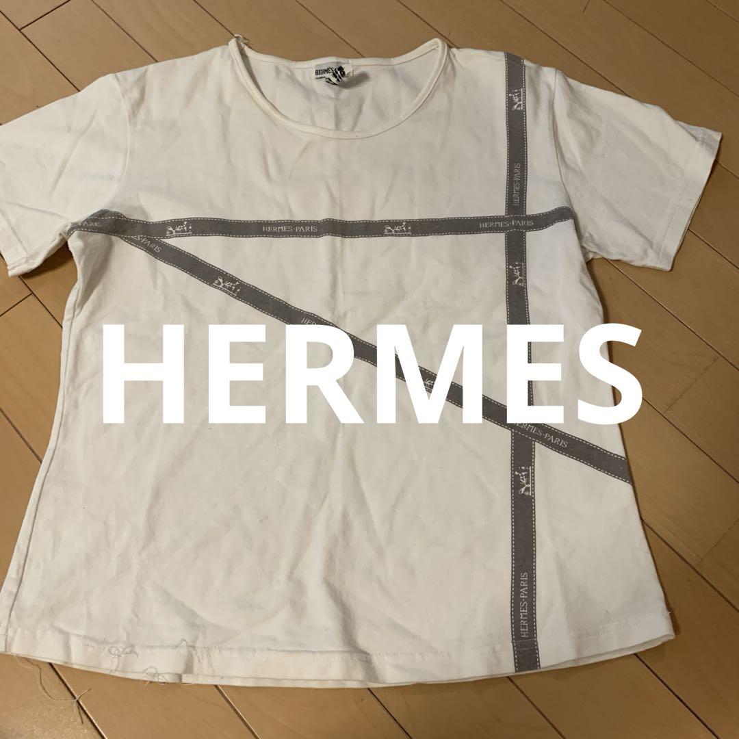 サマーセール ミニグランド バンドル L 格安で ストライプ半袖Tシャツ HERMES-PARIS 40 メルカリ - トップス