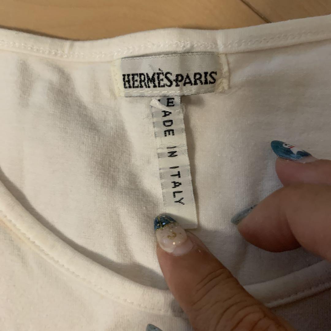 HERMES-PARIS ストライプ半袖Tシャツ 格安で L 40 - メルカリ