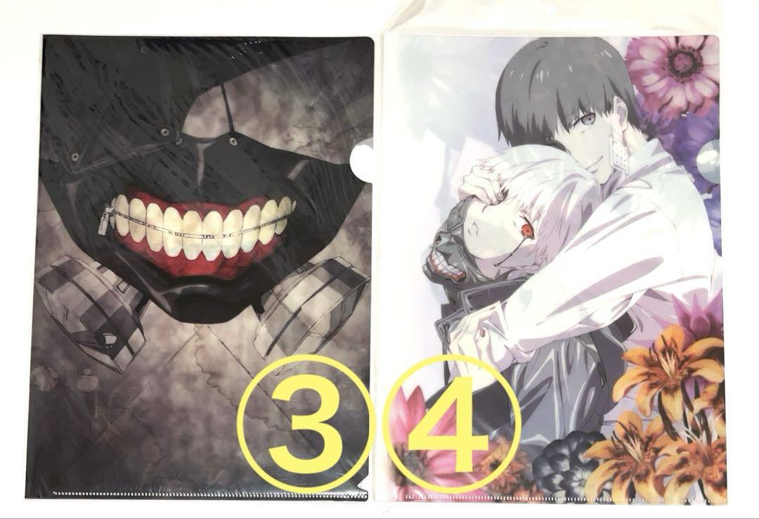 東京喰種　東京喰種：re A4サイズクリアファイル　8枚セット しおりおまけ 東京喰種 東京喰種：re A4サイズクリアファイル 8枚セット