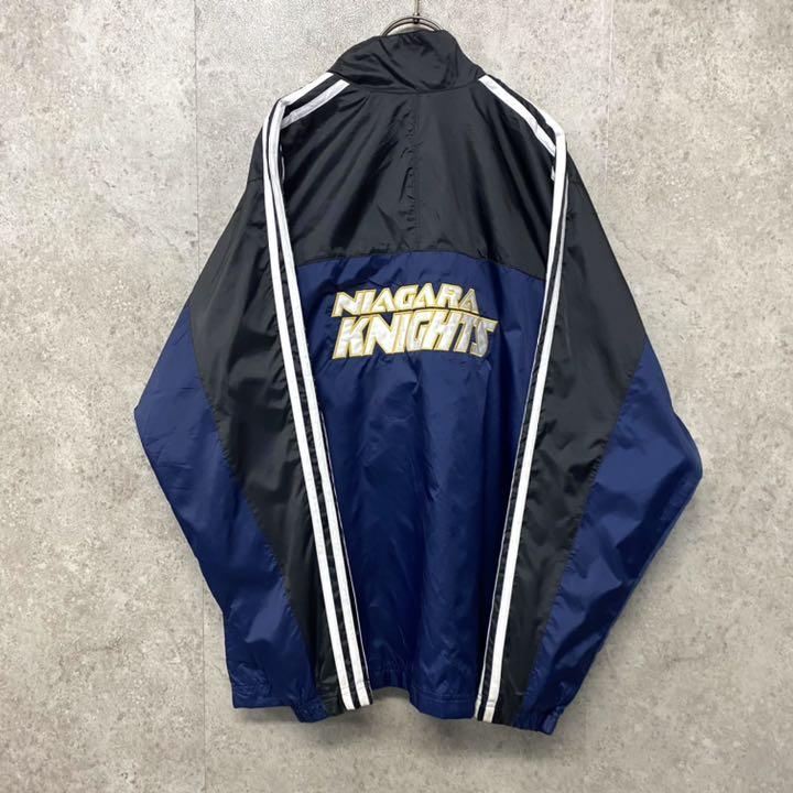 定番得価 vintage アディダス 両面刺繍カレッジナイロンジャケット M DUSZc-m76895512364 好評新作