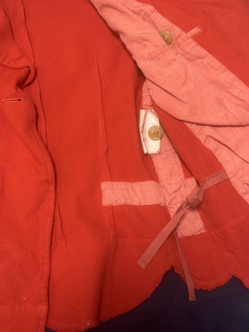 cdg robe de chambre jacket 赤 ジャケット