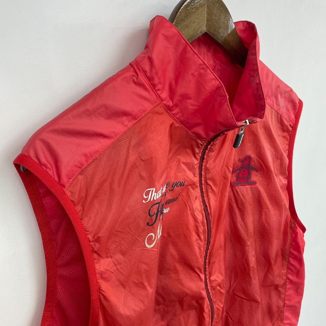 状態◎ Munsingwear マンシングウェア ジップ ナイロンベスト 3L