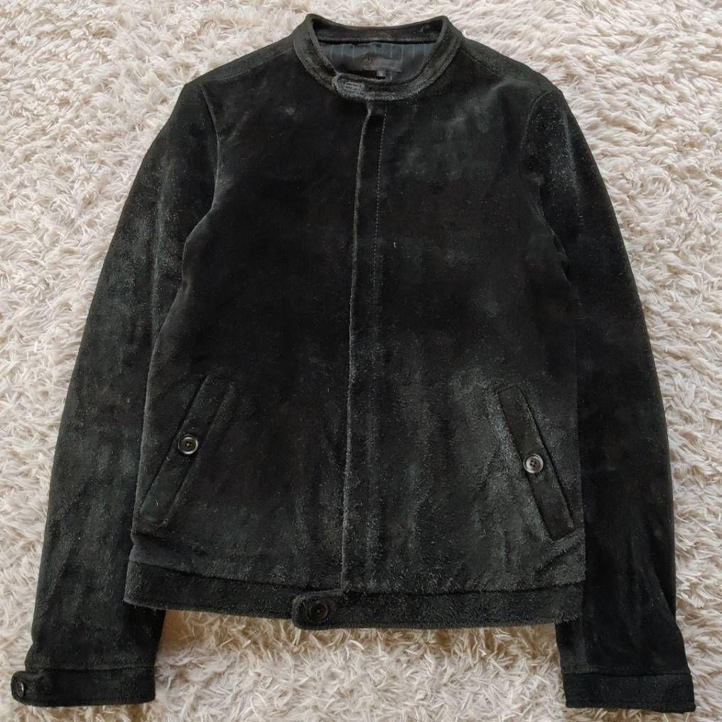 VINTAGE】牛革 スウェード シングルライダース オールレザー VINTAGE】牛革 スウェード シングルライダース オールレザー