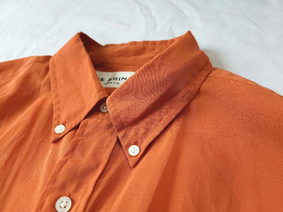 良品　THE SHINZONE SHEER DADDY SHIRT　オレンジ系