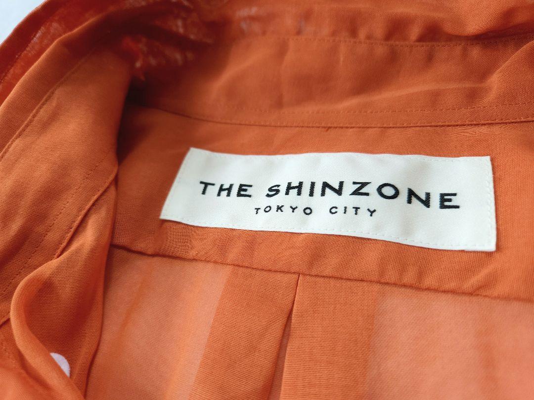 良品　THE SHINZONE SHEER DADDY SHIRT　オレンジ系