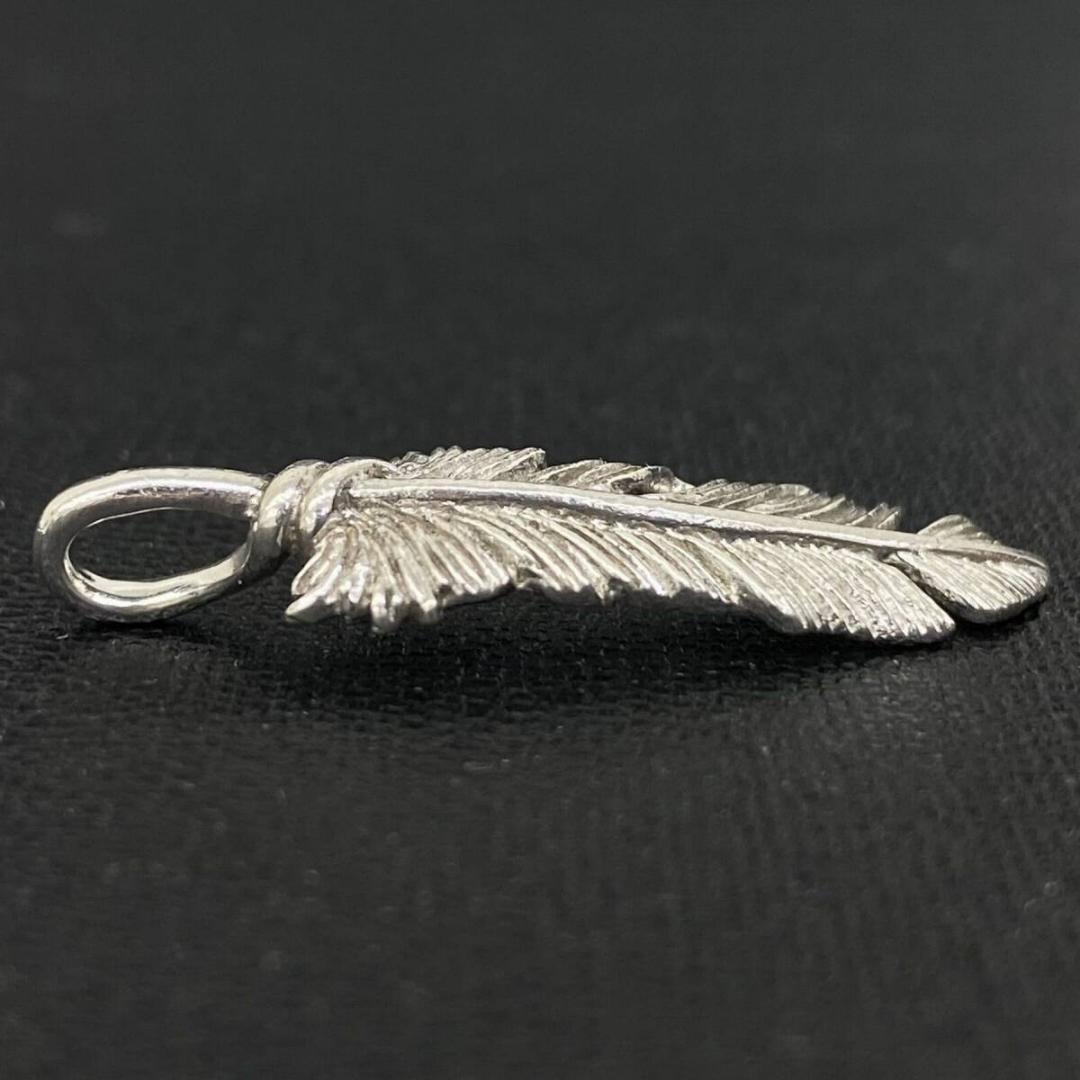 美品 SAAD シルバー 925 フェザー ペンダントトップ 2枚セット