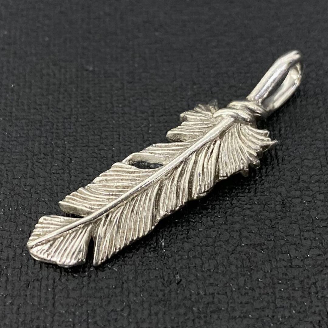 美品 SAAD シルバー 925 フェザー ペンダントトップ 2枚セット
