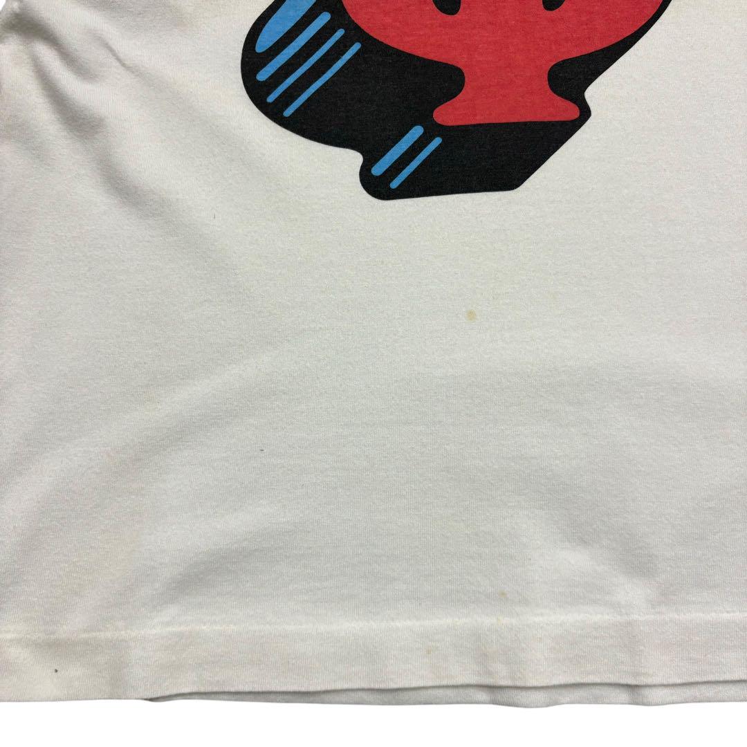 ドルマークTシャツ ホワイト　古着　シングルステッチ　$ 裏原　ジャスト　ピチ
