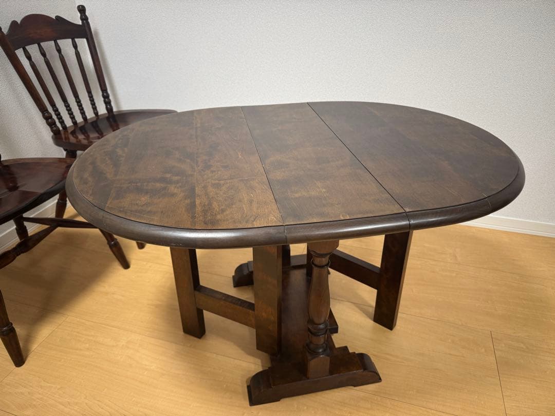 松本民芸家具！M型 高級バタフライテーブル 刻印有 松本民藝家具