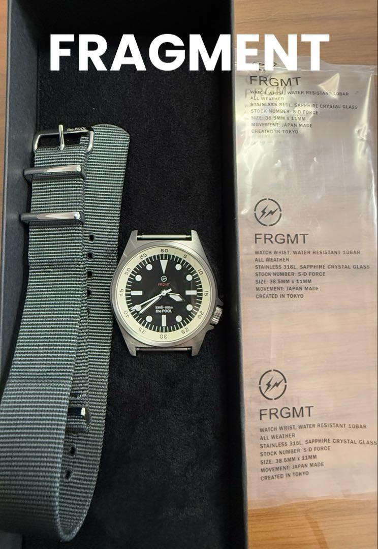 fragment x the pool aoyama 時計 美品】POOL aoyama Fragment KENTEX 時計 - メルカリ