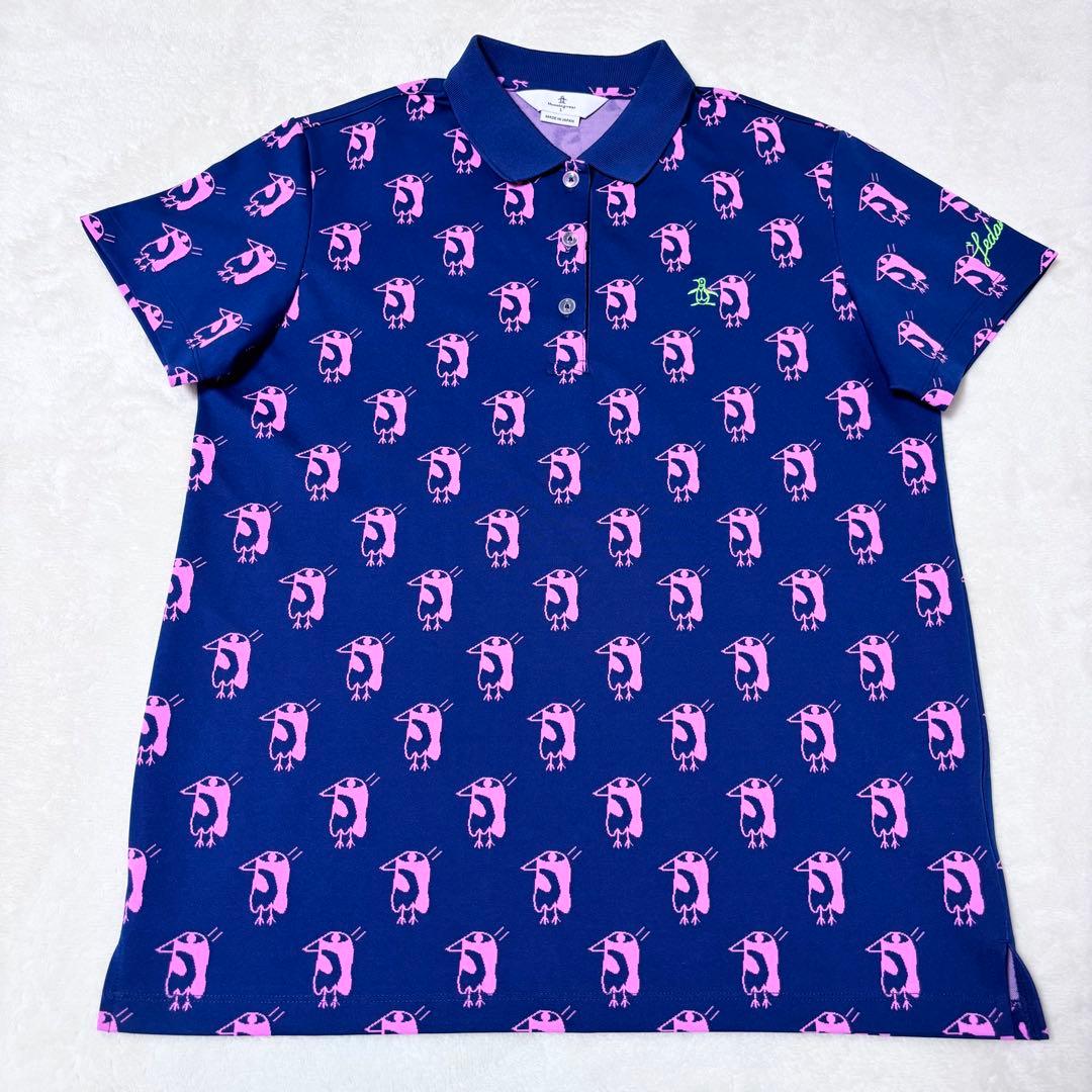 なじみぶかい|【新品】Munsingwear レダニアコラボ 総柄 ジャガード 半袖ポロシャツ|レディースウェア