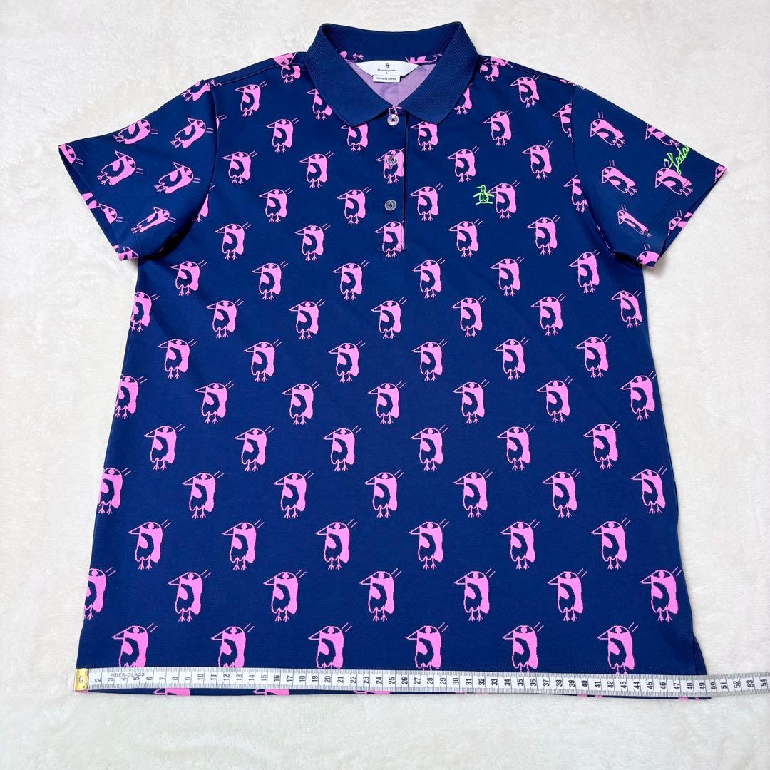 なじみぶかい|【新品】Munsingwear レダニアコラボ 総柄 ジャガード 半袖ポロシャツ|レディースウェア