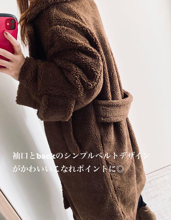 titivate ロングテーラードボアコート nyHw9-m76910236932 人気超歓迎