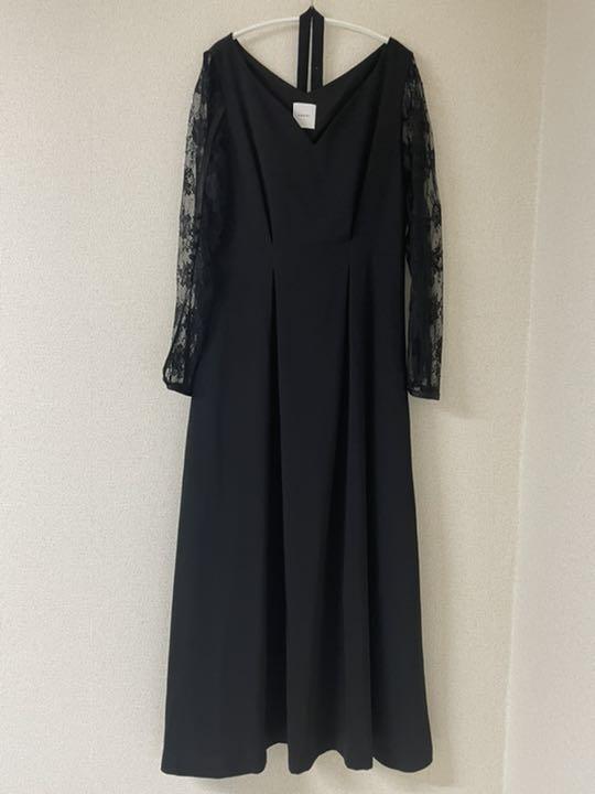 LACE SLEEVE REFINED DRESS