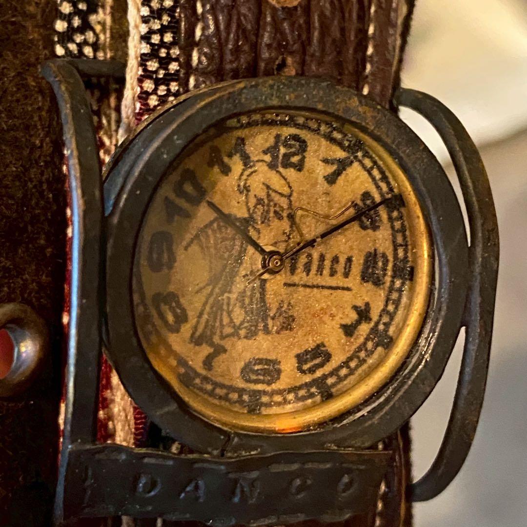 希少 DANCO 腕時計 レザー ビンテージ ヴィンテージ アンティーク レア