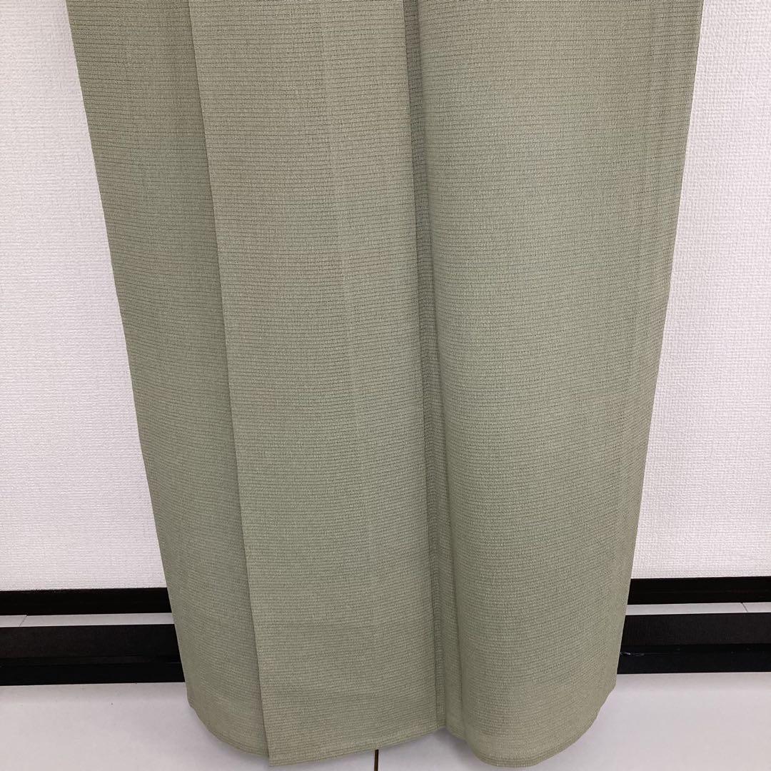 夏着物 作家物 絽縮緬 色味の良い 紋無し 色無地 正絹 T-5951