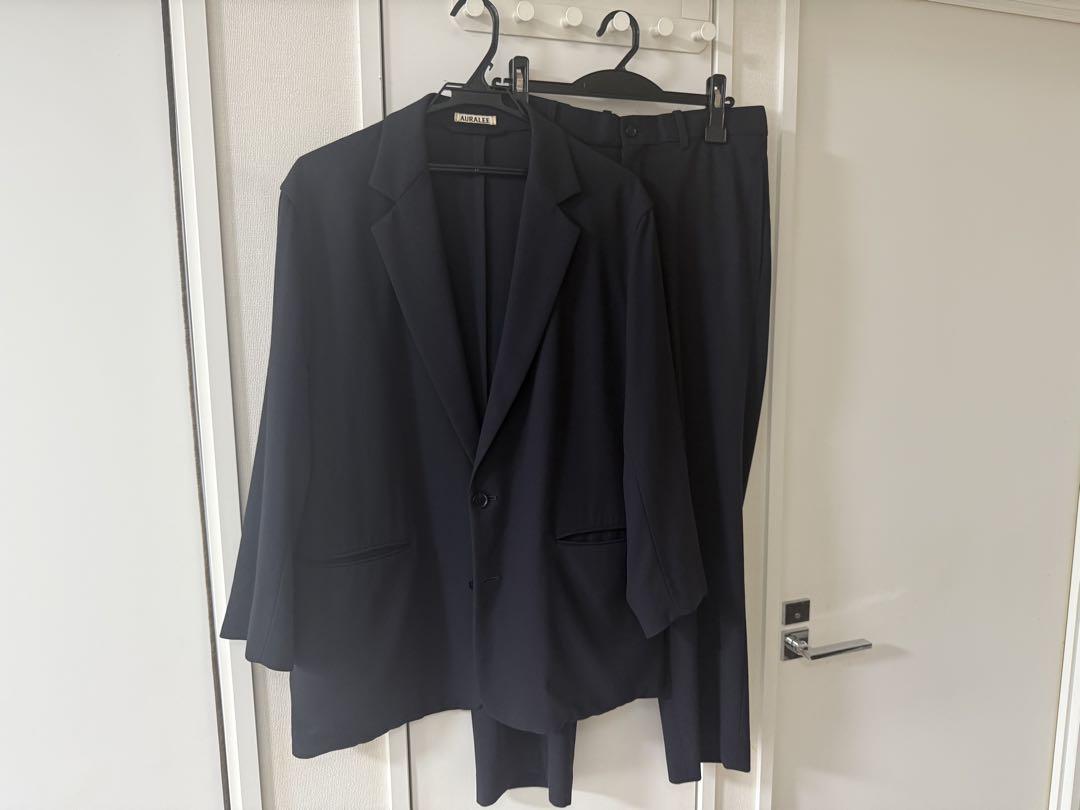 ジャケット・アウター AURALEE HARD TWIST WOOL DOBBY SET UP
