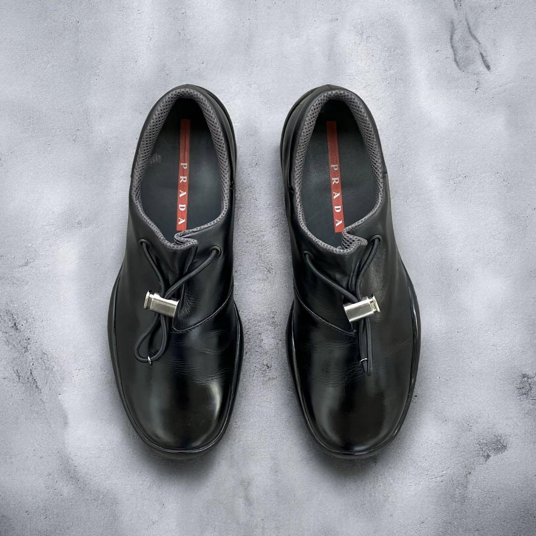 靴 98aw Prada sports leather sneakers