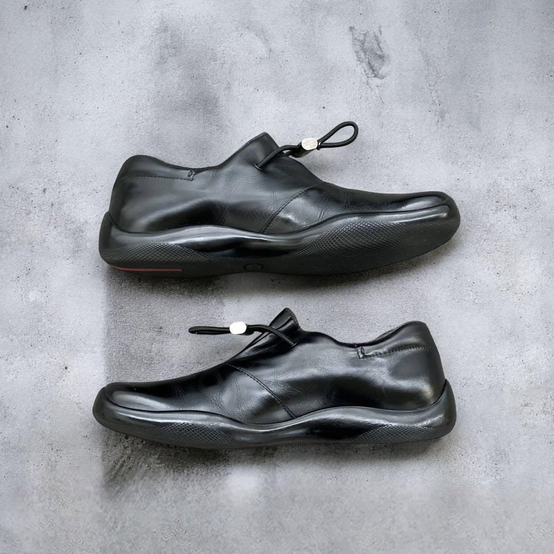 靴 98aw Prada sports leather sneakers