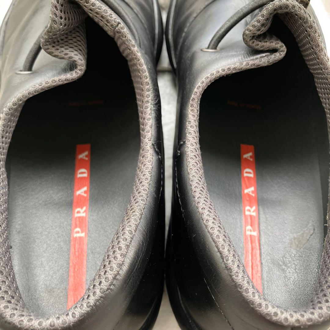 靴 98aw Prada sports leather sneakers