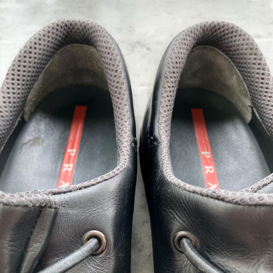 靴 98aw Prada sports leather sneakers