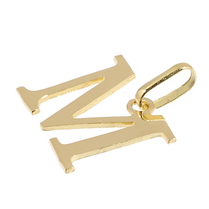 K18YG イニシャル アルファベット M トップ ヘッド チャーム 新品