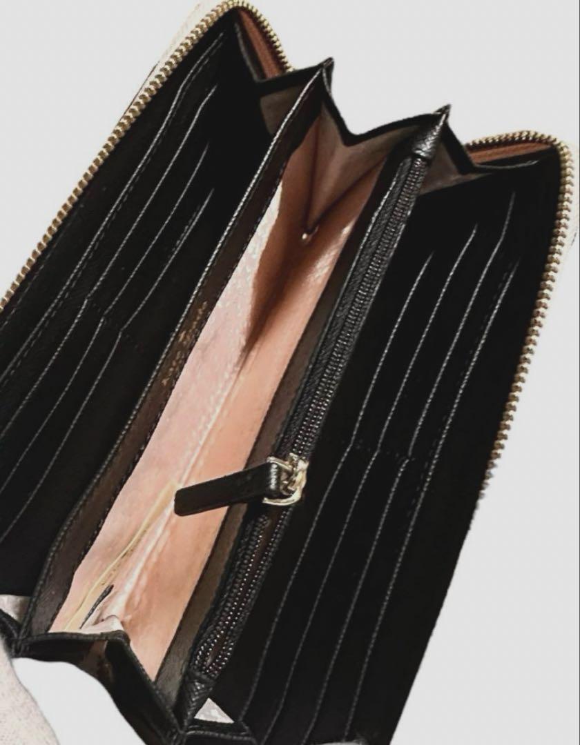 【新品未使用】ケイトスペードkate spade チェック柄 長財布　ピンク