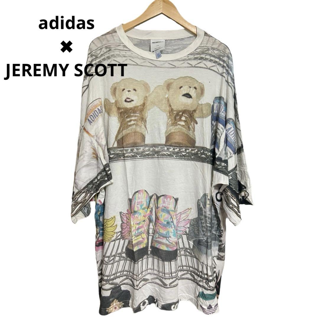 超美品!adidas ✖︎JEREMY SCOTT コラボ 半袖Tシャツ