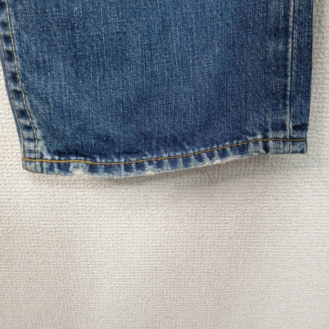 【LEVI'S】Levi's502クラッシュデニム メンズw32 L32 ブルー