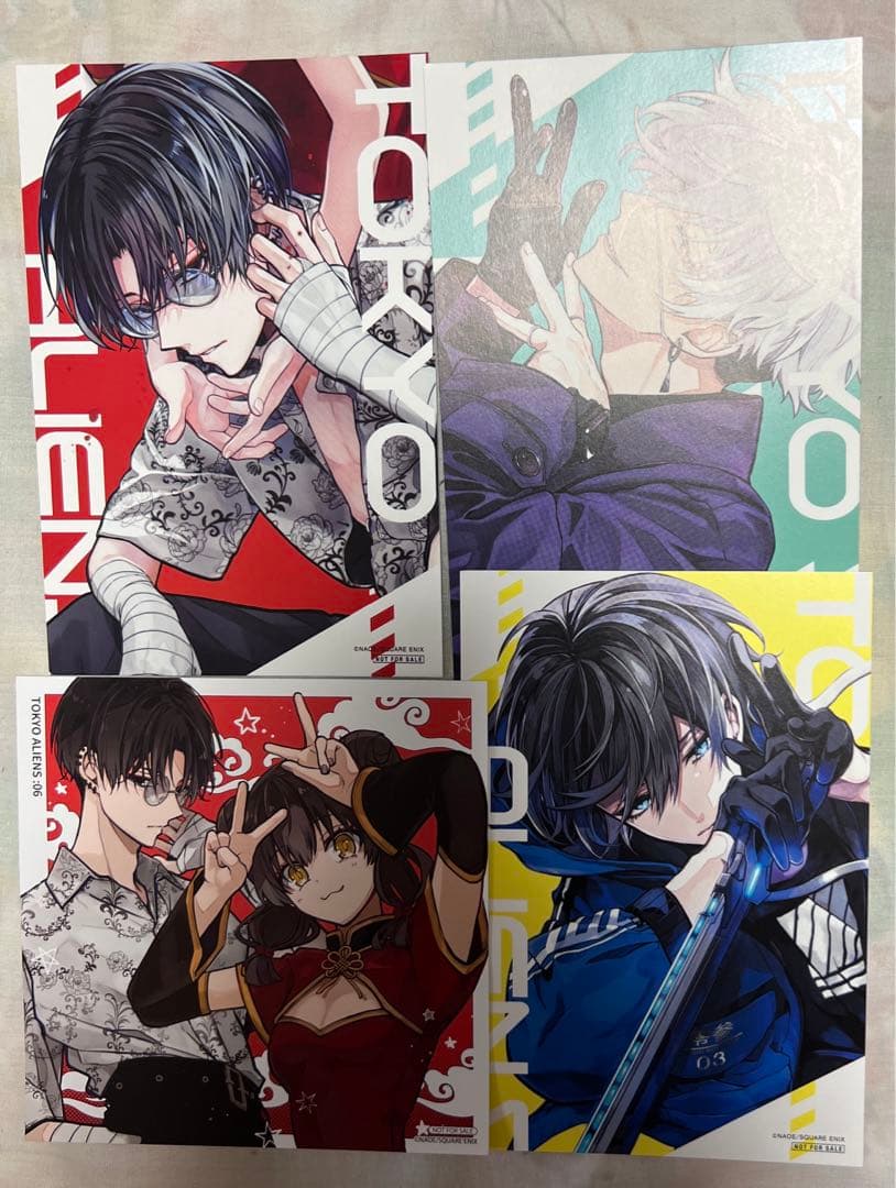 東京エイリアンズ ポストカード 色紙 天空橋 翔 雨宮 零士 憂炎 明明