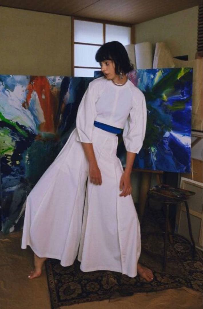 UN3D. （アンスリード）　アウトシームワイドパンツ