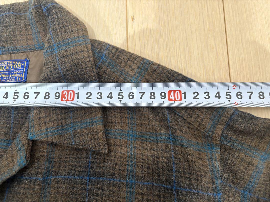50' PENDLETON BOARD WOOL SHIRTS BORD 黒