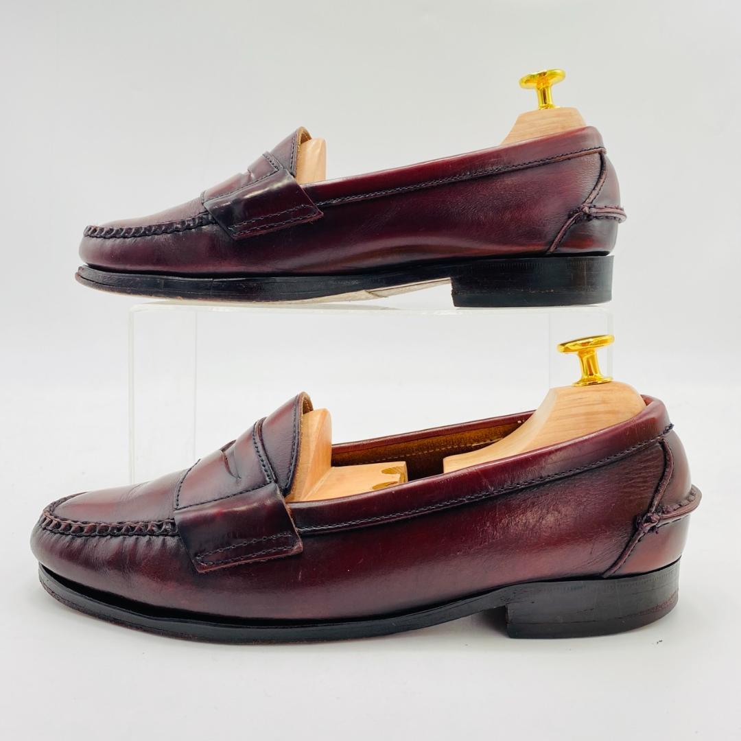 COLE HAAN コインローファー US6 1/2 バーガンディ メンズ