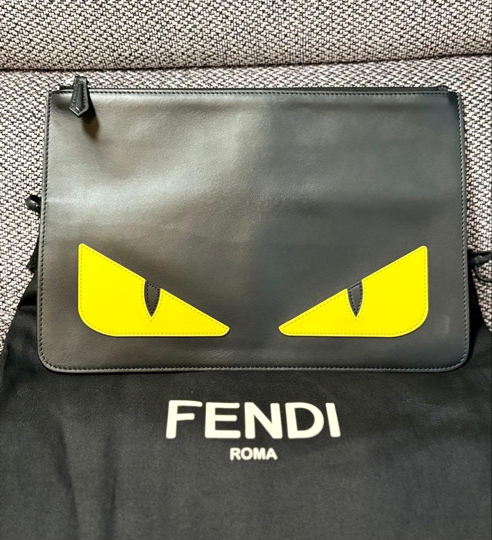 FENDI レザークラッチバッグ