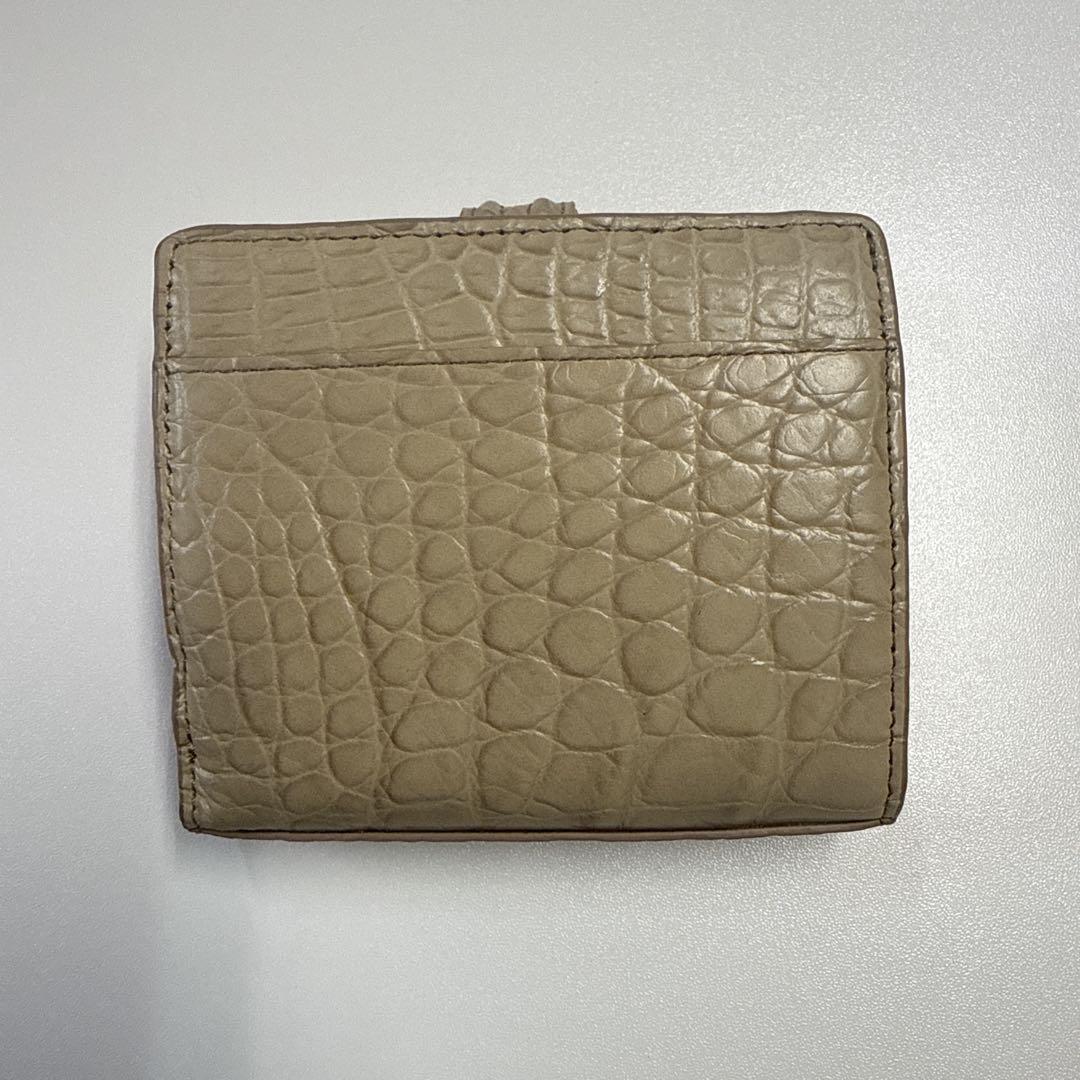 新品【定価39,800円】マットクロコダイル パワーストーン付二つ折りウォレット マットクロコダイル パワーストーン付 二つ折りウォレット
