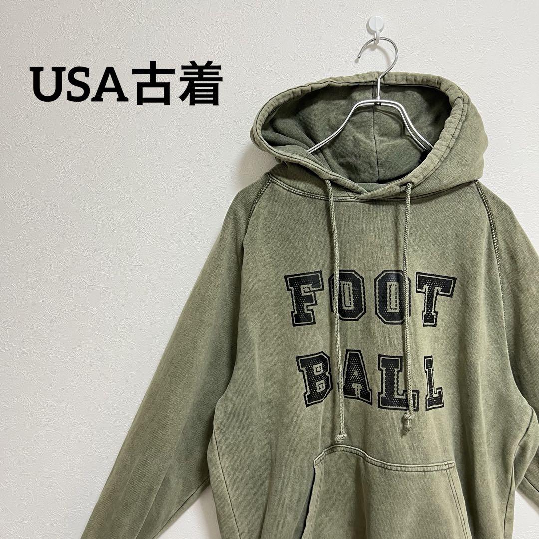 a51【アメリカ古着】LANE SEVEN FOOT BALL パーカートップス