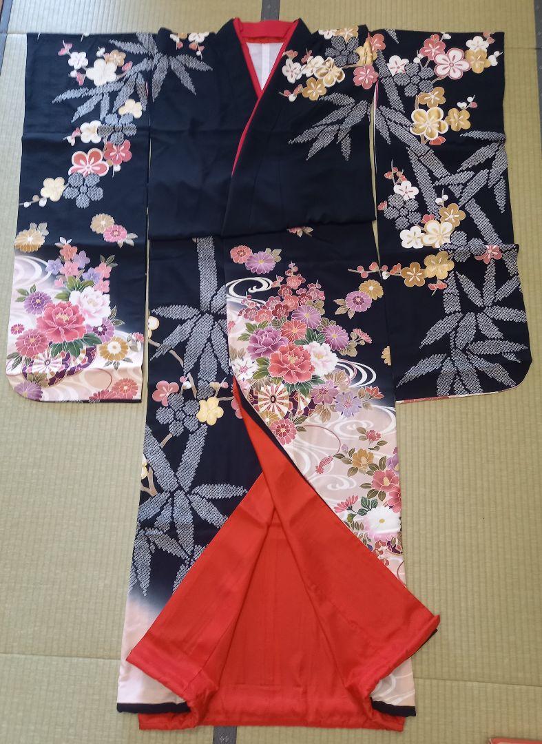くすみピンクぼかし 花柄