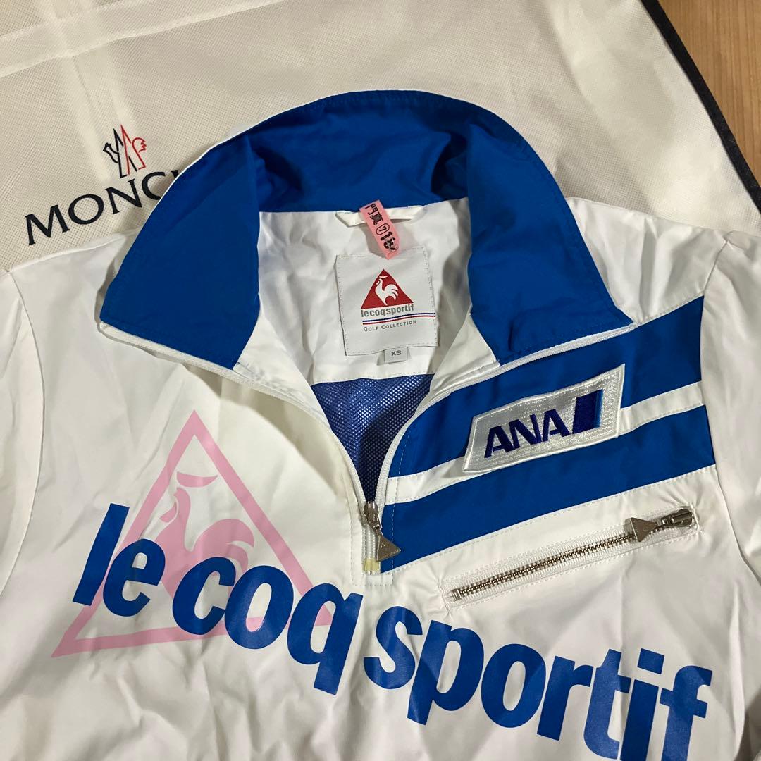 ルコックスポルティフ　プルオーバージャケットハーフジップ中綿【File.194】 サイズ：M LE COQ GOLF ルコックゴルフ 中綿切替 ニットジャケット