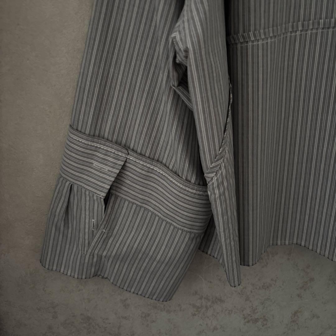 MM6 Maison Margiela クロップトストライプシャツ