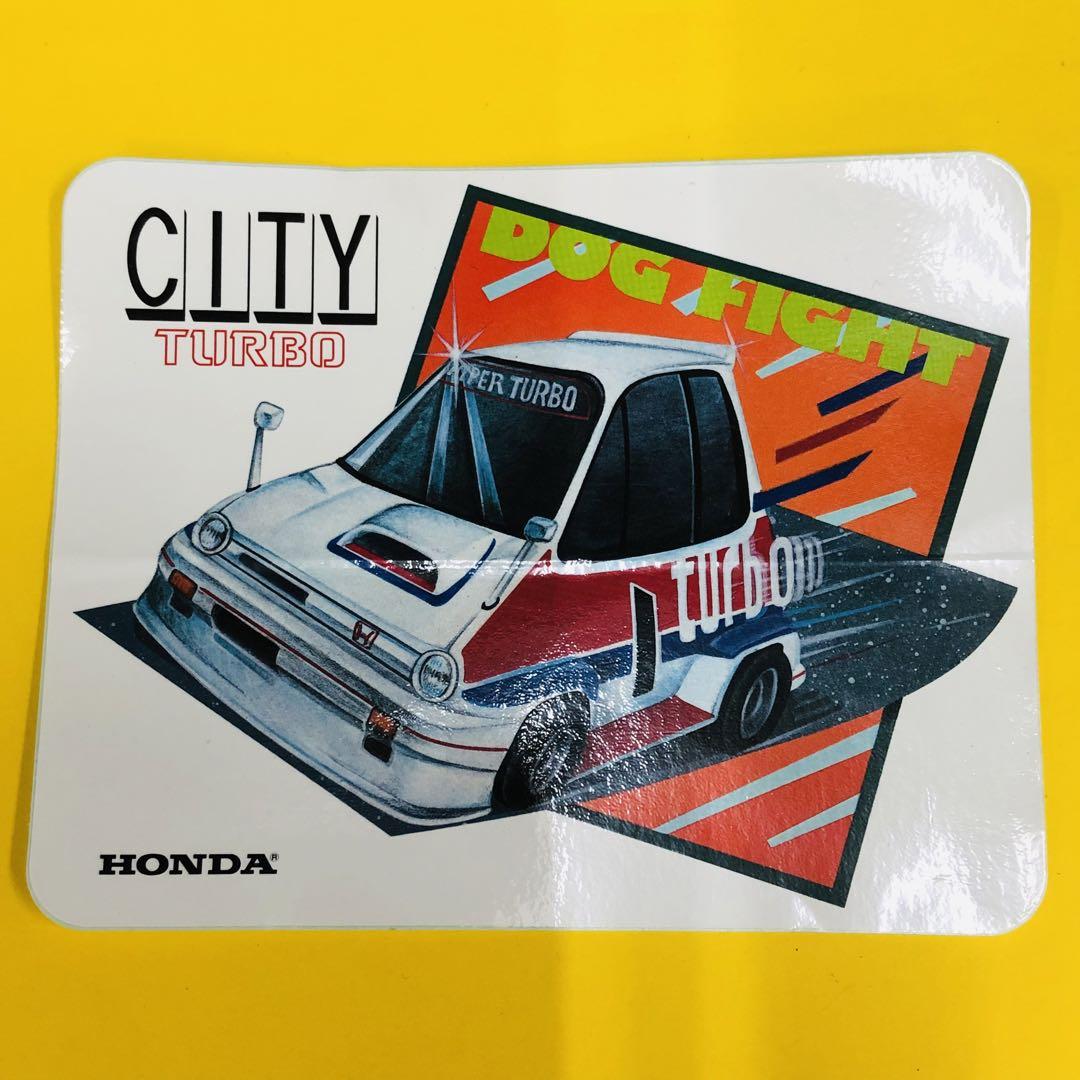 当時物 レトロ ステッカー HONDA ホンダ CITY TURBO - メルカリ
